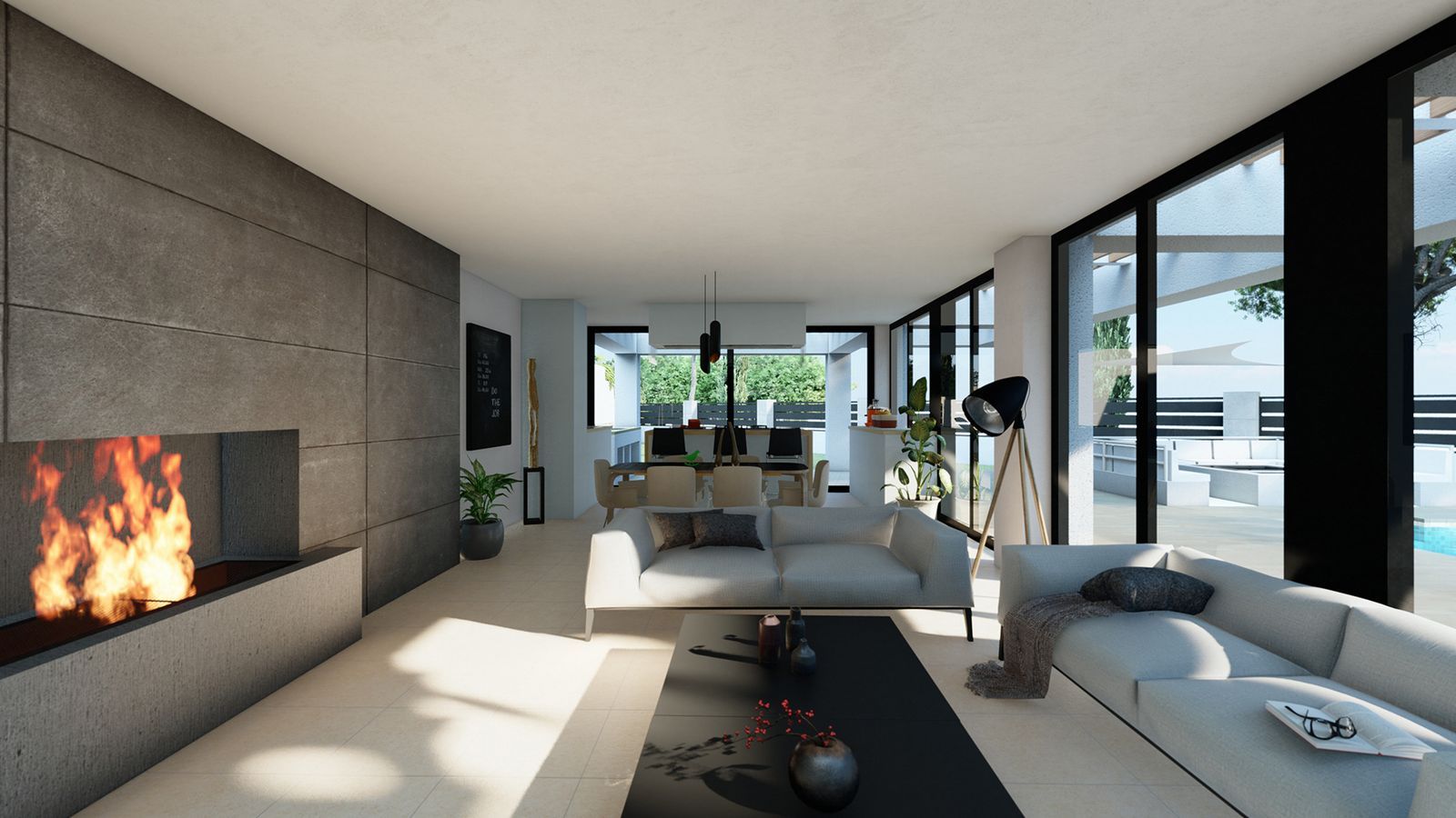 04 modern villa interior living